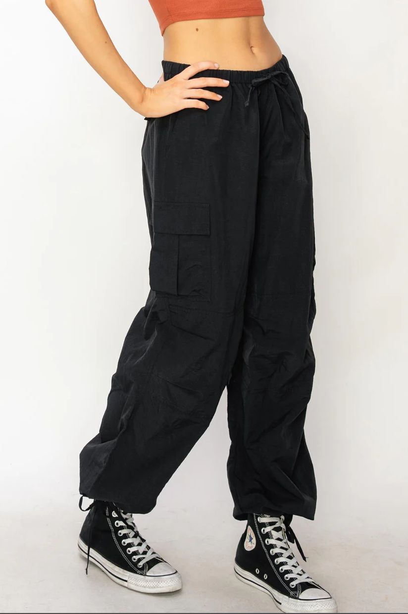 MID-RISE PARACHUTE CARGO PANTS — Magik Los Angeles